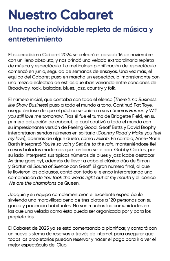 Nuestro Cabaret Una noche inolvidable repleta de m sica y entretenimiento El esperad simo Cabaret 2024 se celebr el ...