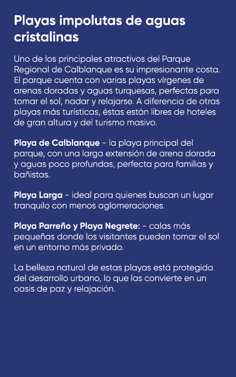 Playas impolutas de aguas cristalinas Uno de los principales atractivos del Parque Regional de Calblanque es su impre...