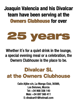 Joaqu n Valencia and his Divalcar team have been serving at the Owners Clubhouse for over 25 years  Whether it s for    