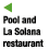   Pool and La Solana restaurant