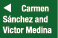   Carmen S nchez and Victor Medina