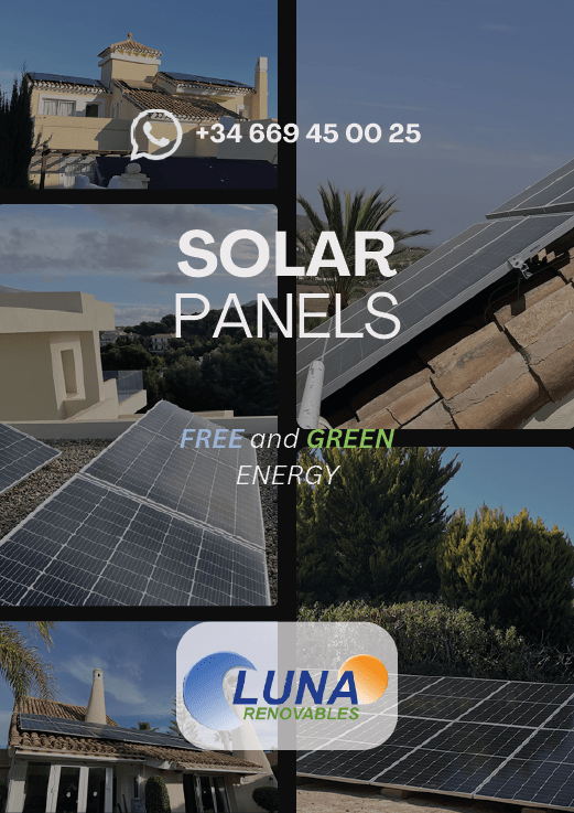 A solar panel ad with a picture of a house and a phone number. AI generated content