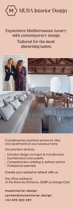 A flyer advertising a luxury interior design service. AI generated content