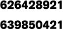626428921 639850421