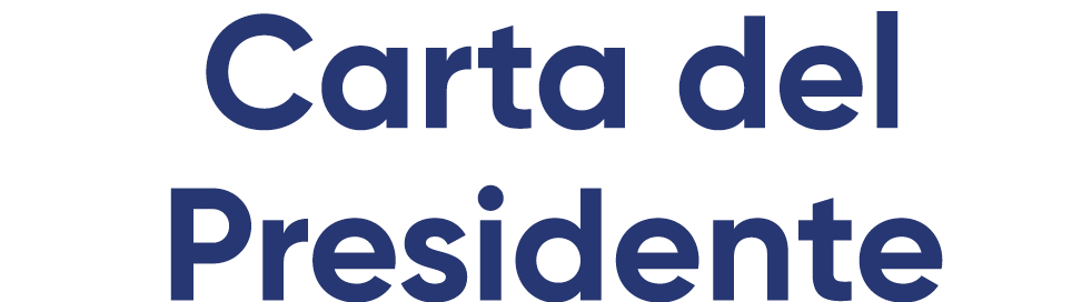 Carta del Presidente