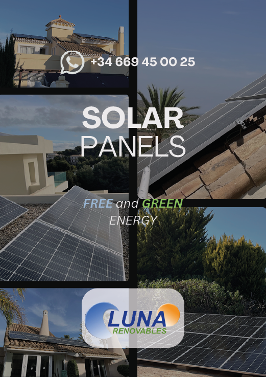 A solar panel ad with a picture of a house and a phone number. AI generated content