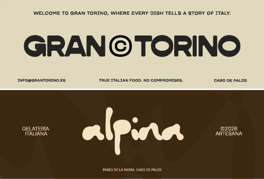 A sign for Gran Torino is displayed. AI generated content