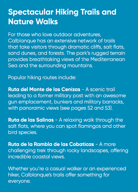 Spectacular Hiking Trails and Nature Walks For those who love outdoor adventures, Calblanque has an extensive network...