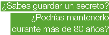  Sabes guardar un secreto   Podr as mantenerlo durante m s de 80 a os 