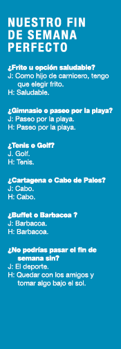 NUESTRO FIN DE SEMANA PERFECTO  Frito u opci n saludable  J: Como hijo de carnicero, tengo que elegir frito   H: Salu   