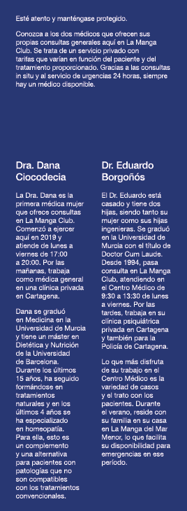 Est  atento y mant ngase protegido  Conozca a los dos m dicos que ofrecen sus propias consultas generales aqu  en La    