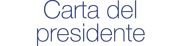 Carta del presidente