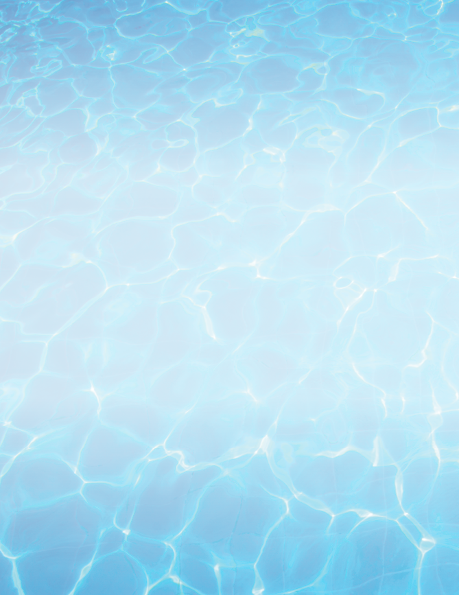 Blue ripped water in swimming pool